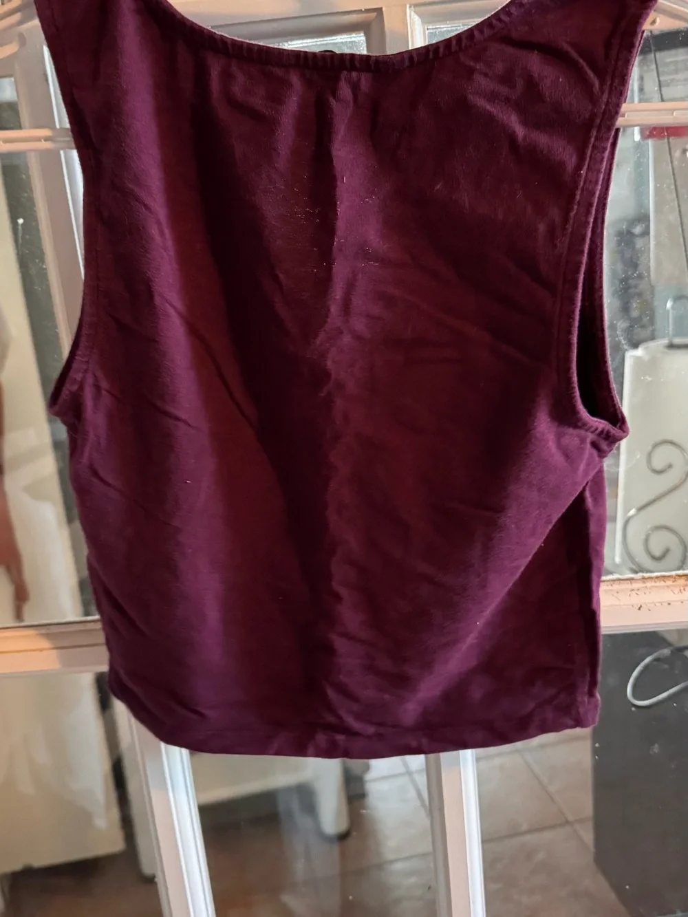 🍇 Bluenotes Lace-Up Crop Tank — Size Medium - Picture 3 of 5
